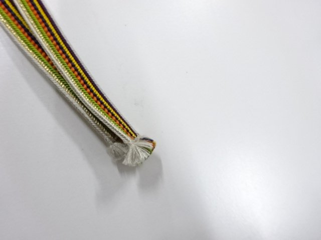  アンティーク　正絹　帯留め用　手組三分紐